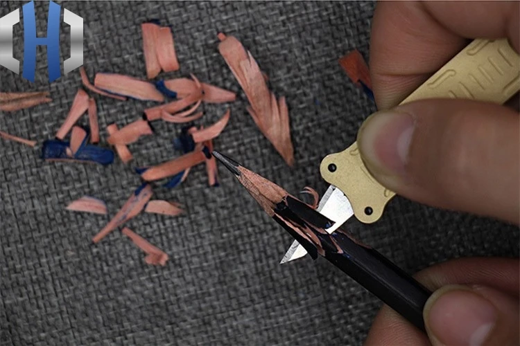Латунный карманный нож универсальный портативный бумажный портативный подвесной брелок карманный нож для снос EDC