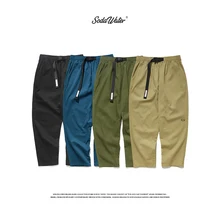 SODAWATER мужские однотонные брюки карго, осень, Харадзюку, повседневные тактические штаны, японский стиль, свободный пояс, брюки для мужчин 93365W