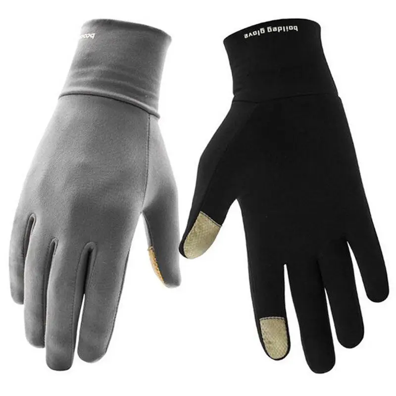 Touch Screen Winter Thermal Warm Full Finger Gloves for Outdoor Sport Driving Ski Snowboard Cycling Running Fleece Lined Mittens