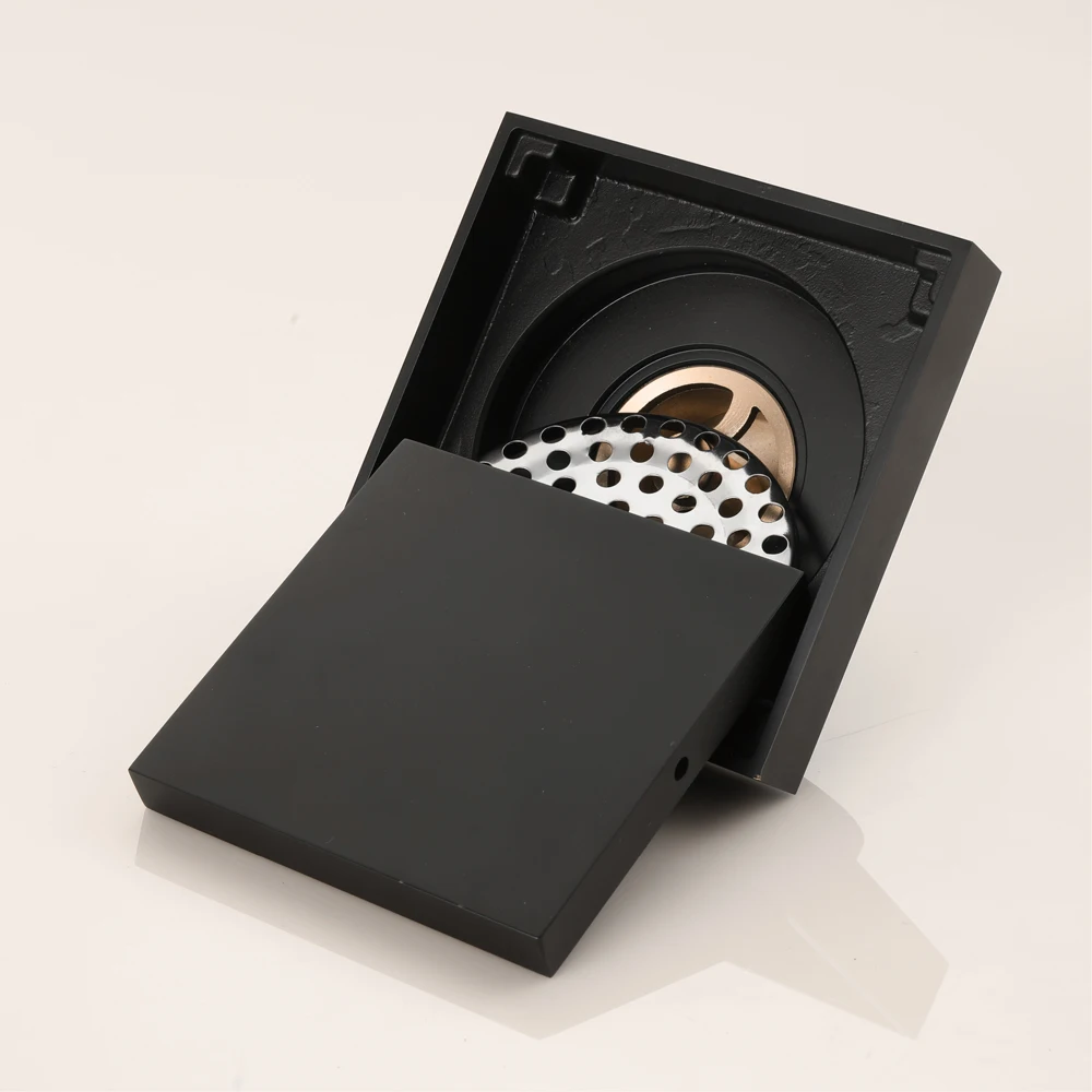 HIDEEP черный современный дизайн дезодорирующий Слив для ванной комнаты Слив для душа
