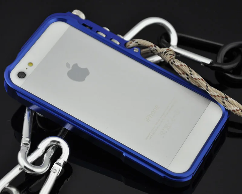 Для Apple iPhone 5 5S SE Чехол класса люкс робот с декоративной металлической пряжкой и противоударная Премиум Алюминий бампер чехол s для IP5S