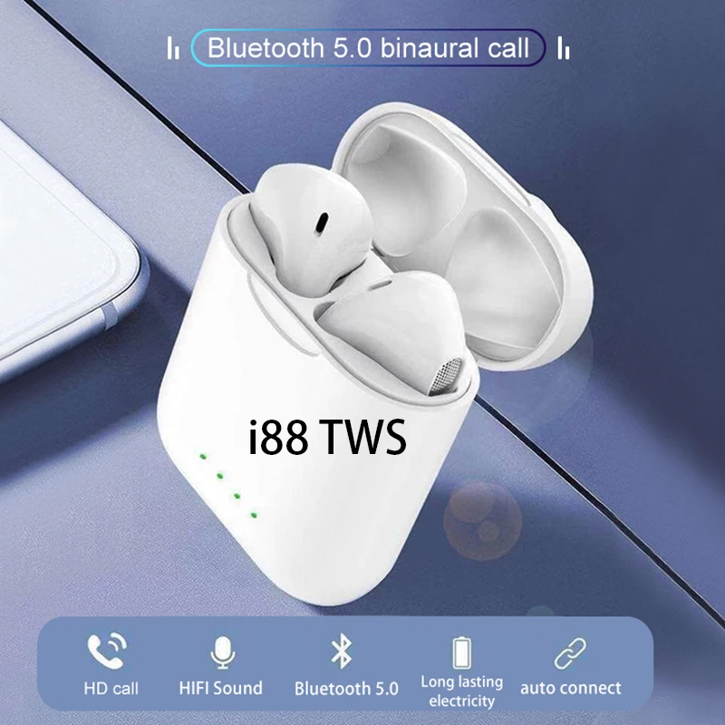 

i88 TWS Wireless mini Bluetooth Earbuds Wireless Stereo Bluetooth 5.0 PK i12 i9s i10 i11 headphone earphone