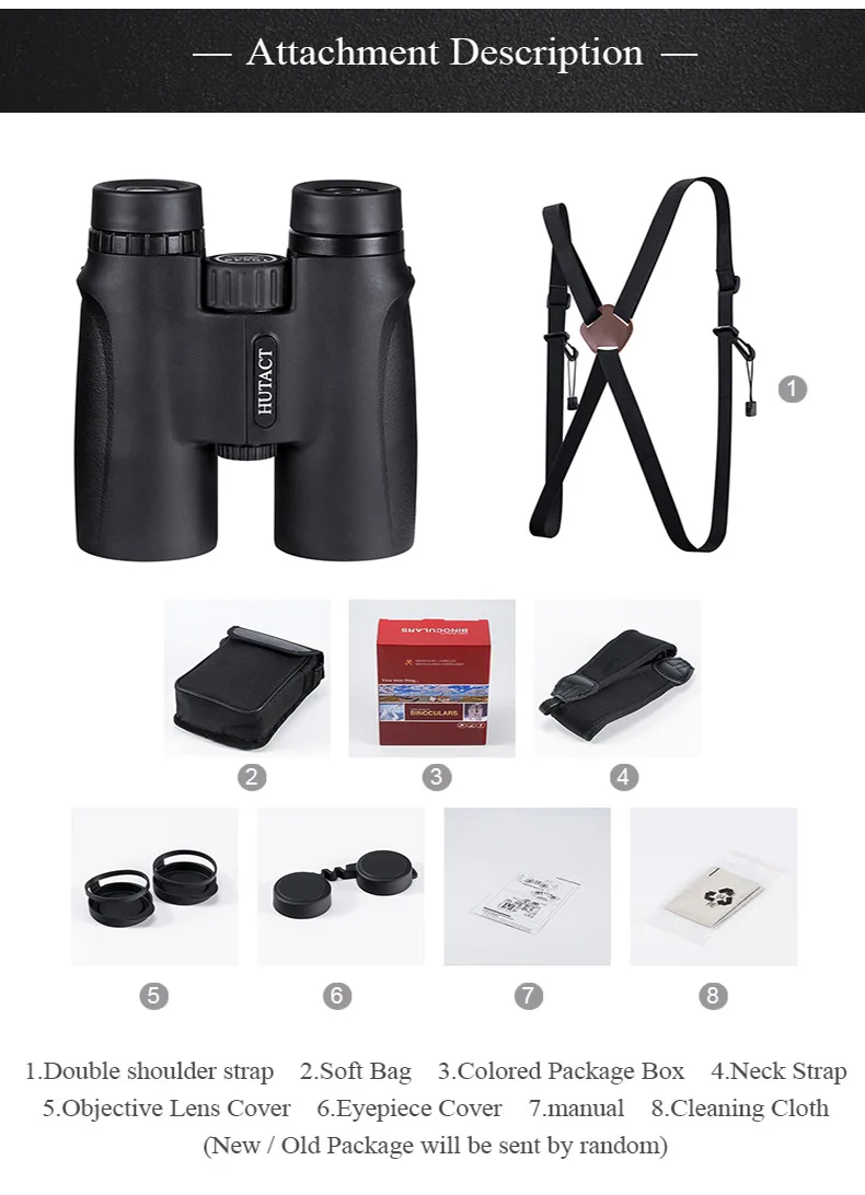 Binóculos de Alta Potência Htk-65-02 hd 18 Cheap Telescópio e binóculos