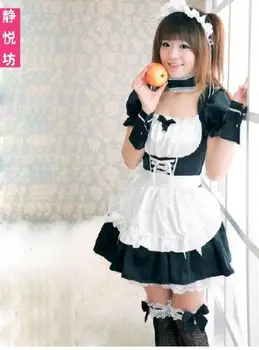 

Neon Genesis Evangelion EVA Evangelion Rei Ayanami Lolita Cosplay Costume Maid Sexy Party Costumes Dress