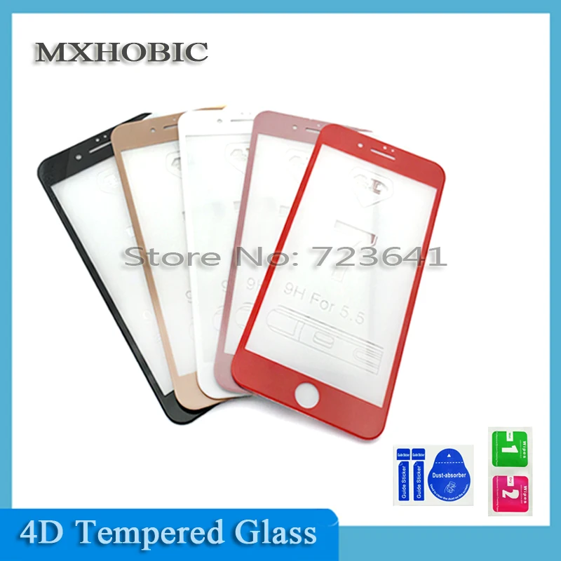 

20pcs/lot 9H Hardness 5D Full Cover Tempered Glass For iPhone X XS MAX XR 8 7 6 6S Plus Screen Protector Protective Film