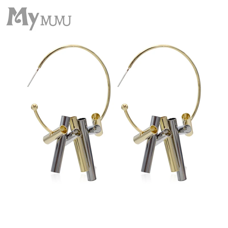 

Trendy Large Earrings Circle Earrings Loop Earrings for Women 2019 fashion 642