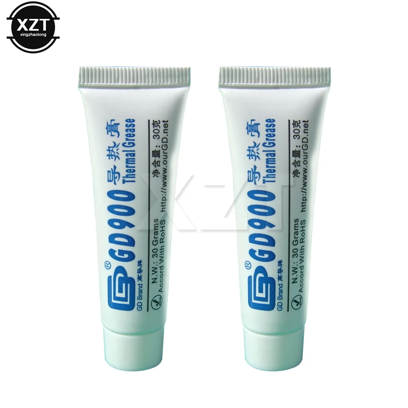 1PCS 30g GD900 Thermal Conductive Grease Paste Silicone Plaster Heat Sink Compound High Performance Gray For CPU thermal conductive grease paste silicone plaster heat sink compound for cpu br7 syringe thermal grease chipset cooling thermal