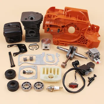 

Crankcase Cylinder Crankshaft Oil Seal Tensioner Carb Muffler Ignition Coil Air Filter Kit Fit HUSQVARNA 340 345 Chainsaw Parts