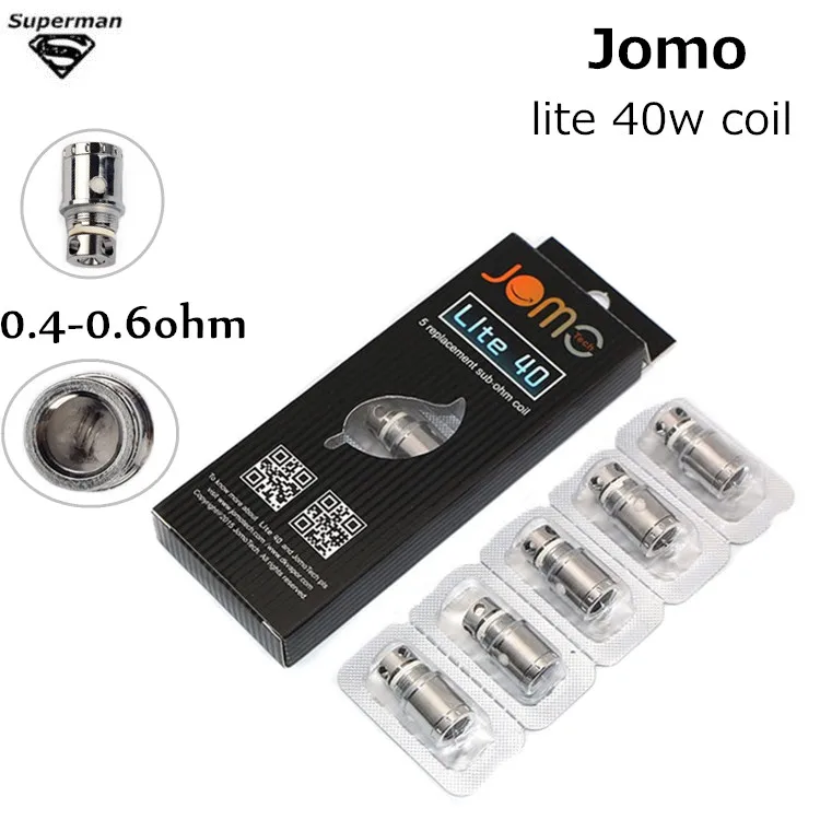 

5PCS/LOT Original Jomotech lite 40w mod vapor 0.5ohm coils tank Replaceable Coil For Jomo Lite 40 Electronic Cigarette Vaporizer