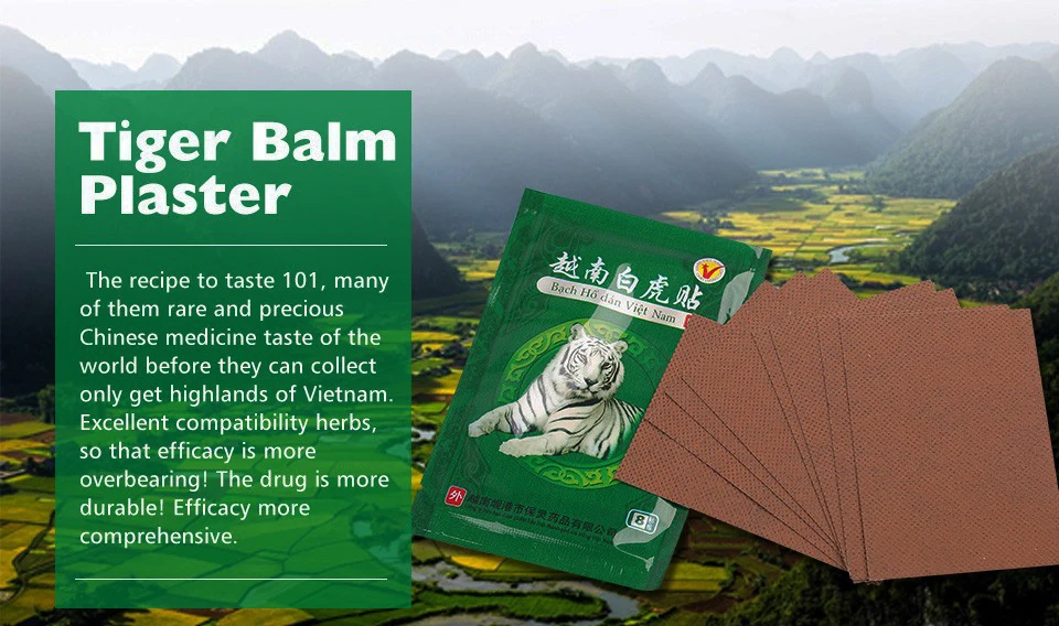 24pcs Vietnam White Tiger Balm Plaster Arthritis Neck/Back/Lumbar Medical Pain Relieving Patch Health Care Body Massager