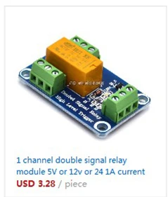 5 шт. 1 канал Новое поступление зеленый ESP8266 10A 220 в сети реле wifi модуль вход DC 7 В~ 30 в 65x40x18 мм модули 5 шт./лот