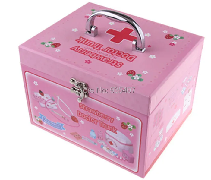 

New wooden toy strawberry doctor trunk Baby toy Free Shipping