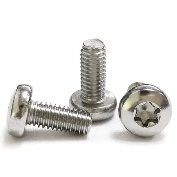 

500pcs/lot ISO14583 Stainless steel pan head torx screw six-lobe button torx screws M1.6 M2 M2.5 M3