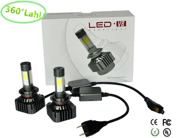 

V8S COB Car LED Headlight 80W 12000LM H7 High Power 6000K Strong Bright Car Headlight Fog Light Conversion Kit