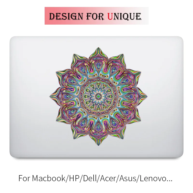 Dreamy Mandala Flower Laptop Sticker for font b Apple b font font b Macbook b font