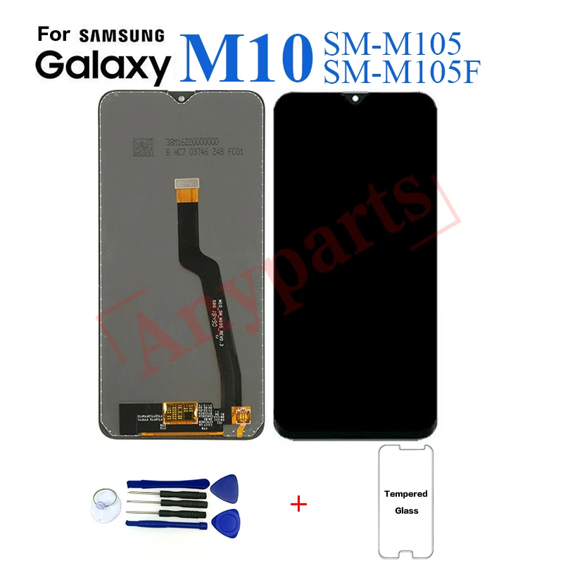 Скидка Для samsung SM M105F M10 дисплей ЖК экран Замена для samsung M105F SM M105F M10 ЖК дисплей сенсорный экран полный модуль
