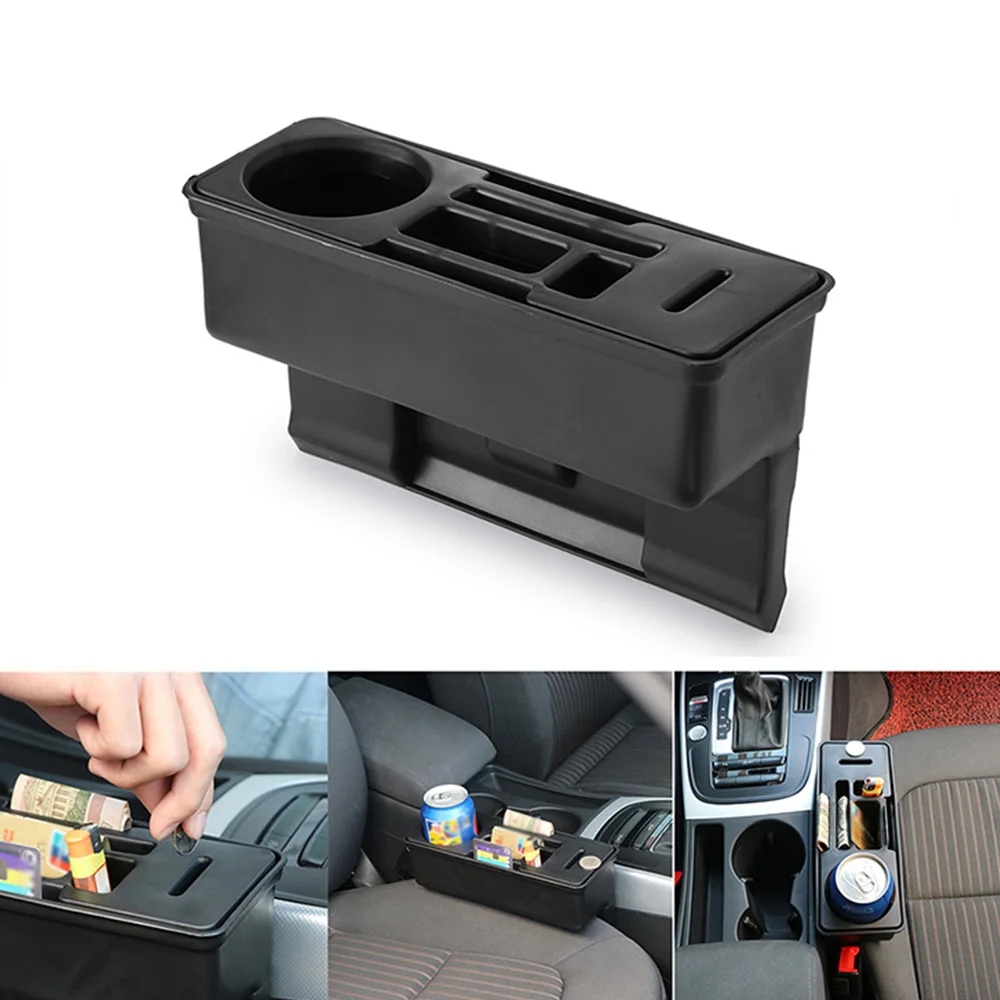 

Car Seat Gap Catcher Storage Box Organizer Coin Console Side Pocket