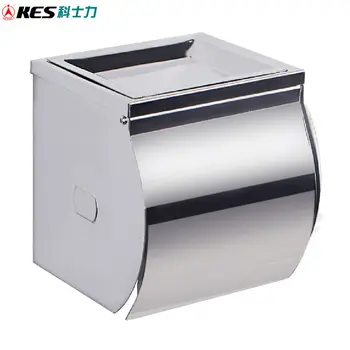

KES A2071 Stainless Steel Toilet Paper Holder Single Roll with Cover, Chrome
