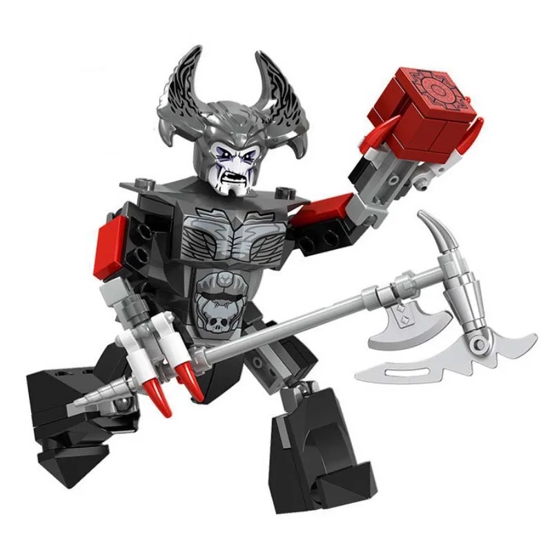 Single Sale Big Size Steppenwolf Rhino Vulture Lord Business Tree Man Thanos Cull Obsidian  Building Blocks Toys For Kids