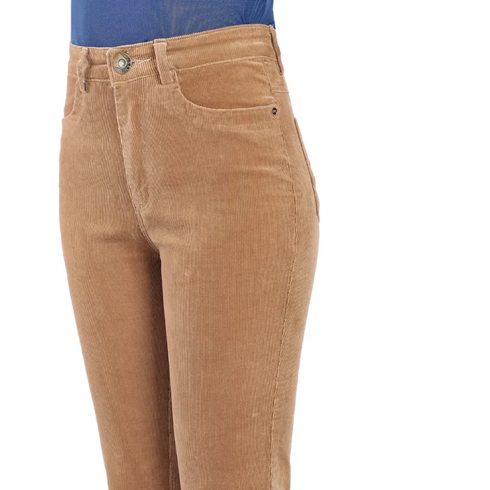 Женские осенние вельветовые брюки, женские повседневные вельветовые брюки ярких цветов со средней талией, 27-36