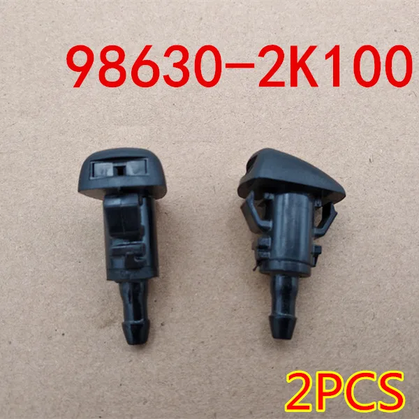 

FOR i20 iX20 iX35 Tucson ix FOR Sportage Kia Soul Optima Magentis K5 Windscreen Washer 2PC 986302K100 Windshield Washer Nozzle