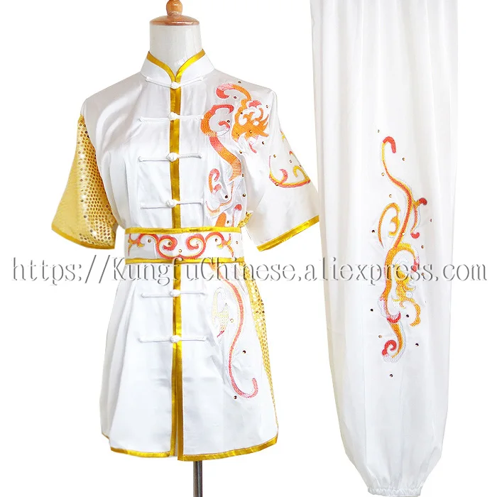 

Chinese wushu clothes kungfu uniform nanquan clothing Martial arts suit taolu for men girl boy children women kids