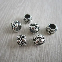 10 шт./лот тибетские серебряные волосы dread дредлок бусины зажимы для волос 5,5 мм отверстие № 05