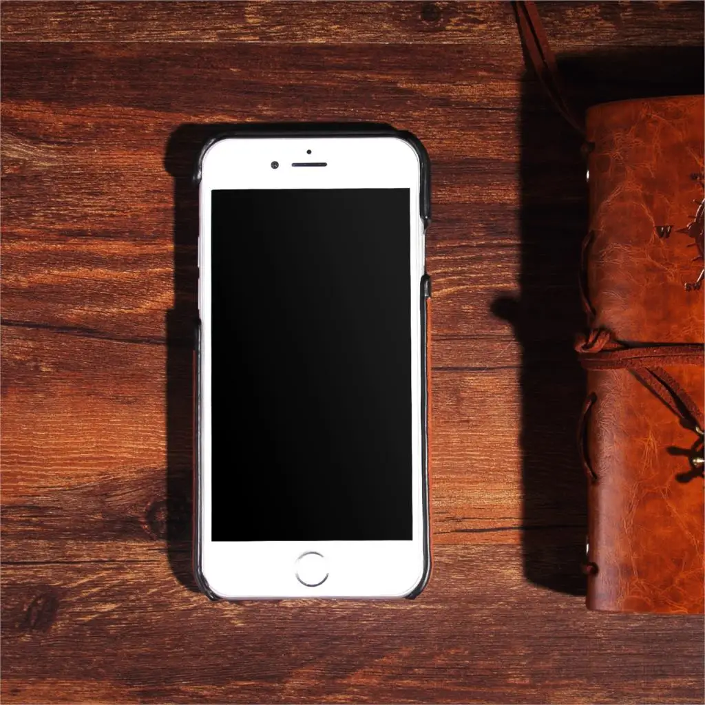 Чехол накладка из натуральной коровьей кожи для iPhone 7 8 plus|Бамперы| |