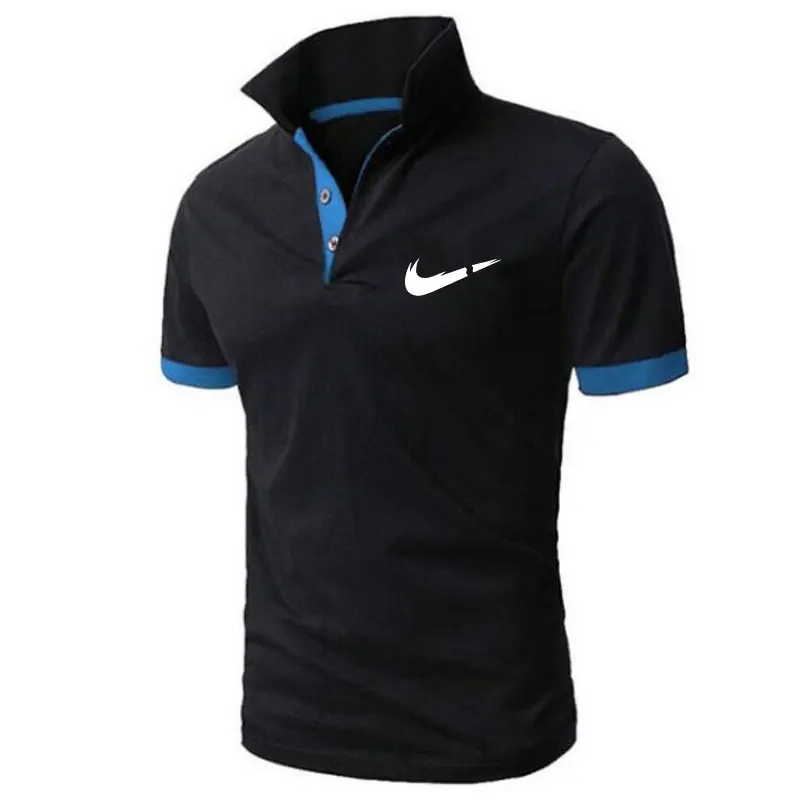 

Brand New Men's Polo Shirt Men Cotton Short Sleeve Shirt Sportspolo Jerseys Golftennis Plus Size M-5XL Camisa Polos Homme