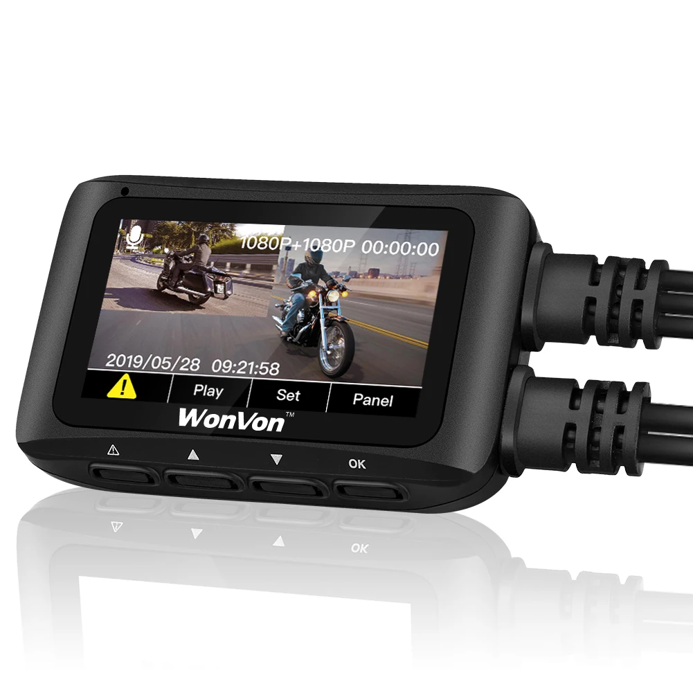 Видеорегистратор WONVON MT1 с GPS Wi Fi двойной объектив FHD 1080P водонепроницаемый для
