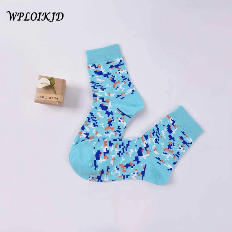 

[WPLOIKJD]Harajuku Style Autumn Winter Tide Socks Colorful Shining Comfort Casual Antiskid Breathable Women Socks Meias Sokken
