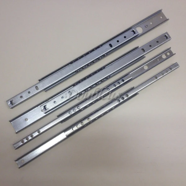 2PCS/Set 340mm Heavy Duty Full Extension Metal Ball Bearing Drawer