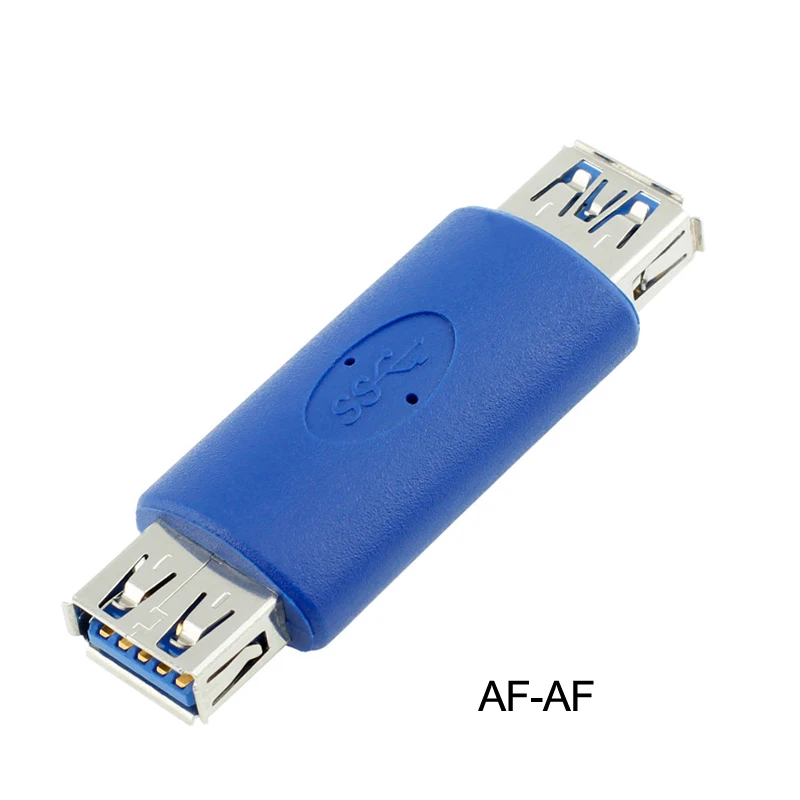 USB 3,0 A женский F-F переходник адаптер USB адаптер для передачи данных конвертер AF-AF USB удлинитель - Цвет: AF-AF