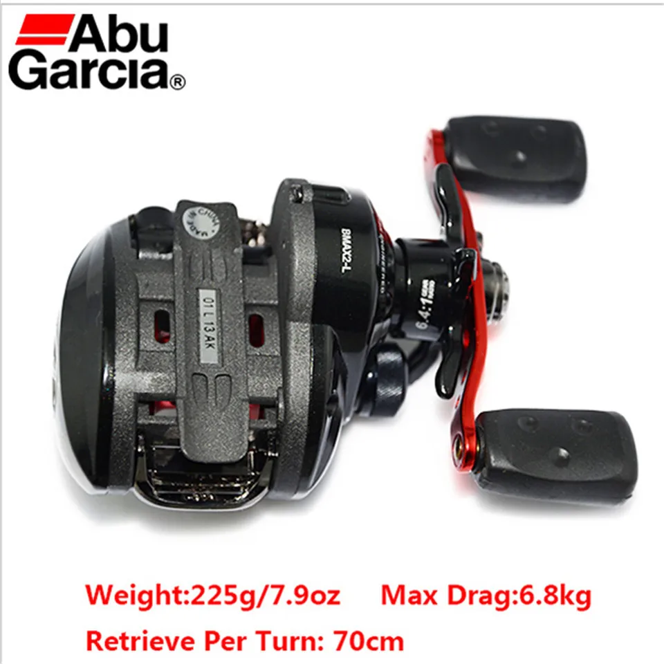 Left Hand Winter Abu Garcia Fishing Reel Baitcasting Black Water Drop Wheel Trolling Lure Fishing Reels 5BB 6.4:1 Hot Sale