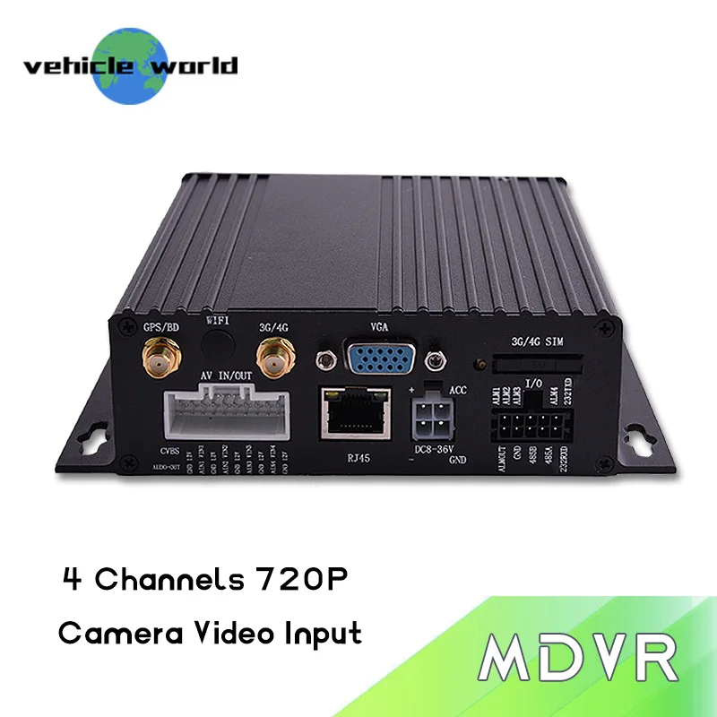 AHD 720 P/D1 режим мобильный dvr система мониторинга 4 канала gps 3g mdvr для