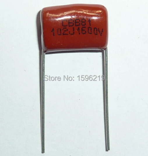 20pcs CBB capacitor 102 1600V 102J 1.6KV 1000pF 1nF P15 CBB81 Metallized Polypropylene Film Capacitor