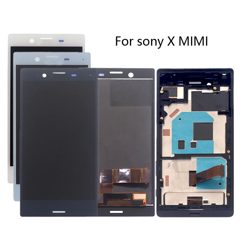 

High quality for SONY X MINI framed LCD display digitizer assembly for Sony Xperia X Compact F5321 display accessory replacement