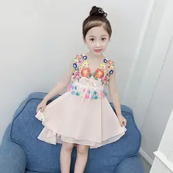 Высокое качество Hanfu платья для девочек одежда Hanfu юбка китайский стиль для детей сценический костюм Дети Косплей Костюм BL1782