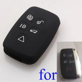 

BBQ@FUKA Black Silicone Shell Cover fit for LAND Rover LR4 Range Rover Evoque Sport Smart Key Case