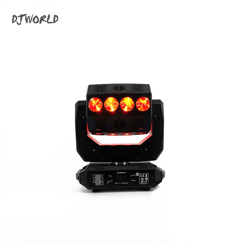 

2pcs/lot Mini Mirage Infinite Rotation LED Beam 16x12W RGBW 4IN1 Stage Effect Lighting Led Moving Head Beam For Atmosphere DJ