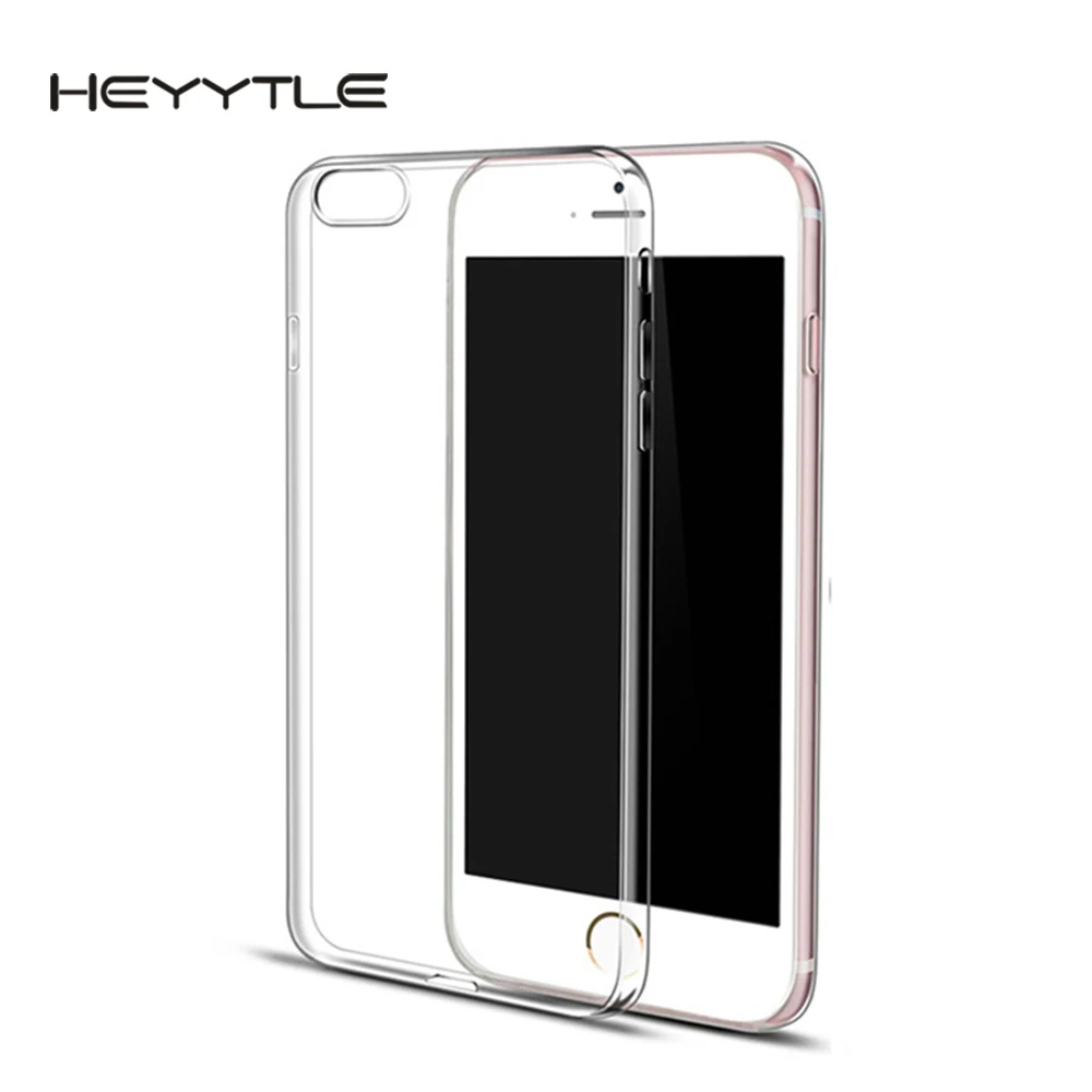Чехол Heyytle для Apple iPhone 7 6 6S Plus 5 5S SE 5C 4 4S Ультратонкий Тонкий прозрачный мягкий чехол