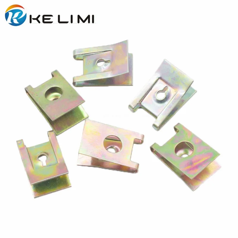 KELIMI Automotive Screw Gasket Clip Retainer U Type Metal Plate