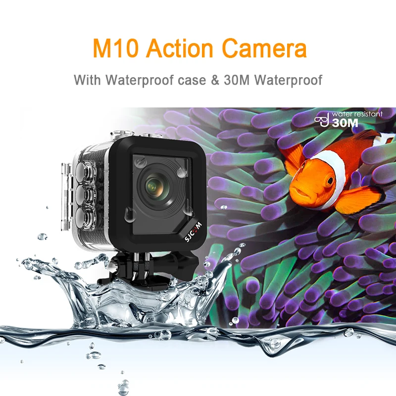 Оригинальная Спортивная Экшн камера SJCAM M10 Full HD 1080P погружение на 30 м под воду