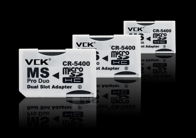 VCK Высокое качество двойной Micro SD TF для карты памяти MS Pro Duo адаптер CR-5400 CR5400