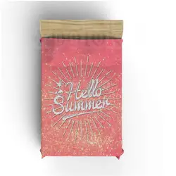 Фланель одеяло легкий уютный кровать диван супер мягкое одеяло ткань блеск розовый задний план "Hello Summer"