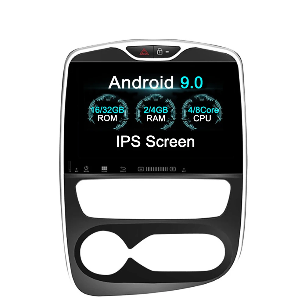 10 1 дюймовый Android 9 0 без автомобильного DVD плеера GPS навигация для Renault Clio 2013 2018