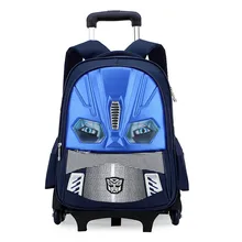 Kids Wheels Removable Trolley Backpack Wheeled Bags Children School Bag Boys Travel Bags Children’s School Backpacks mochilas
