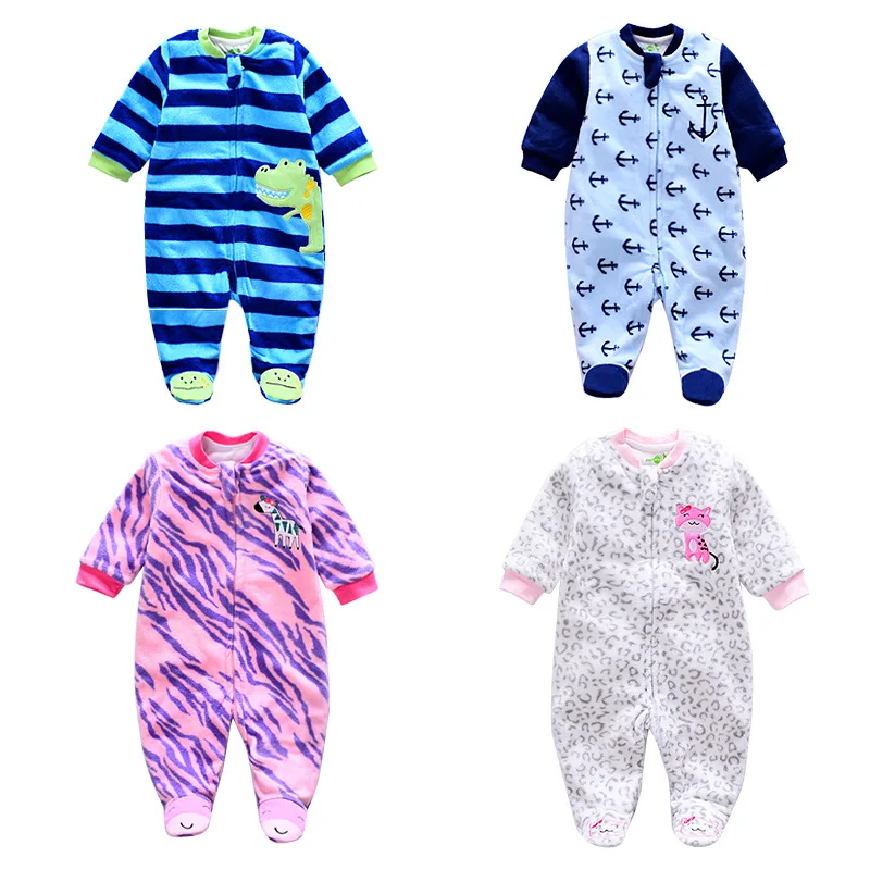 2018 baby Romper winter warm Baby Girl Jumpsuit newborn Animal style infant newborn long sleeve