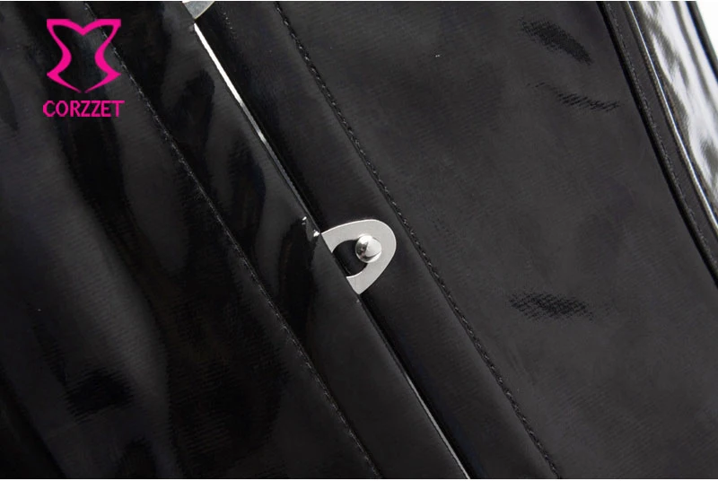 Черный сексуальный корсет из ПВХ подгрудный корректор фигуры талии тренерские Корсеты Для женщин утягивающий корсет Cincher Corpetes е плюс Размеры