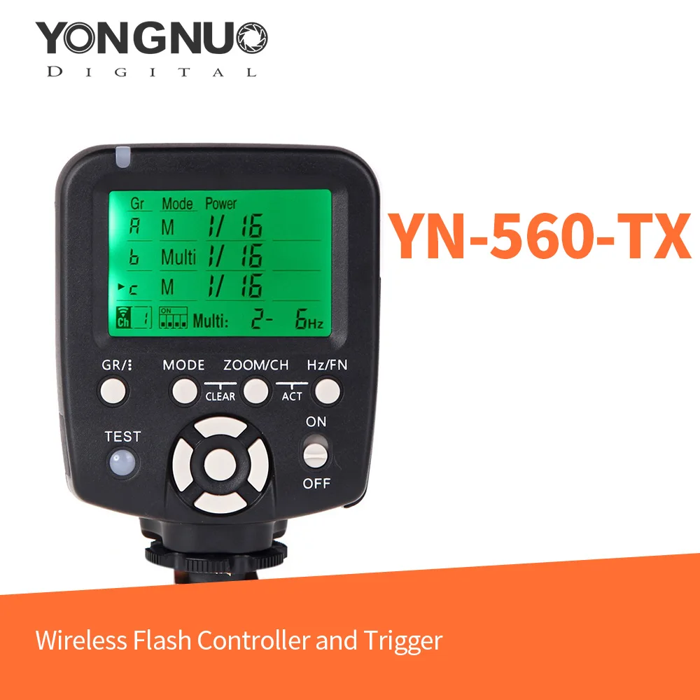 

Yongnuo YN560-TX C Wireless Flash Controller and Trigger for YN-560III YN-560IV YN660 Speedlite for Canon DSLR Cameras